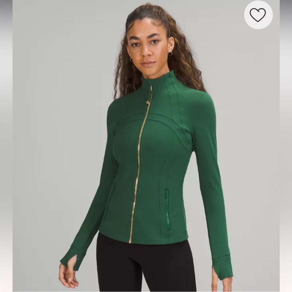 lululemon athletica Forest Green Full-Zip Athletic Jacket